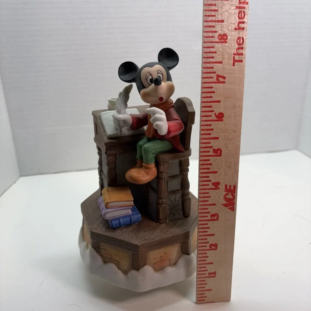 Disney Schmid Mickey‎ Mouse  Christmas Carol Music Box Figurine Not Working